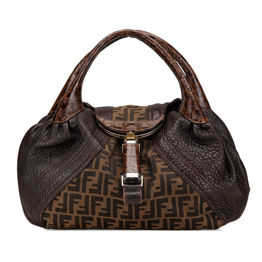 Fendi Zucca Canvas Spy Handbag