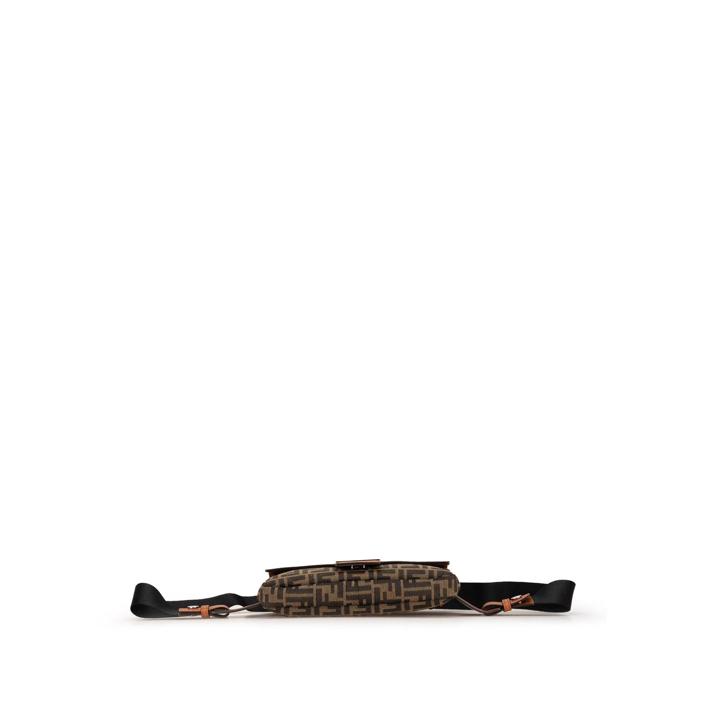 Fendi Bicolor Leather Chain Midi Baguette