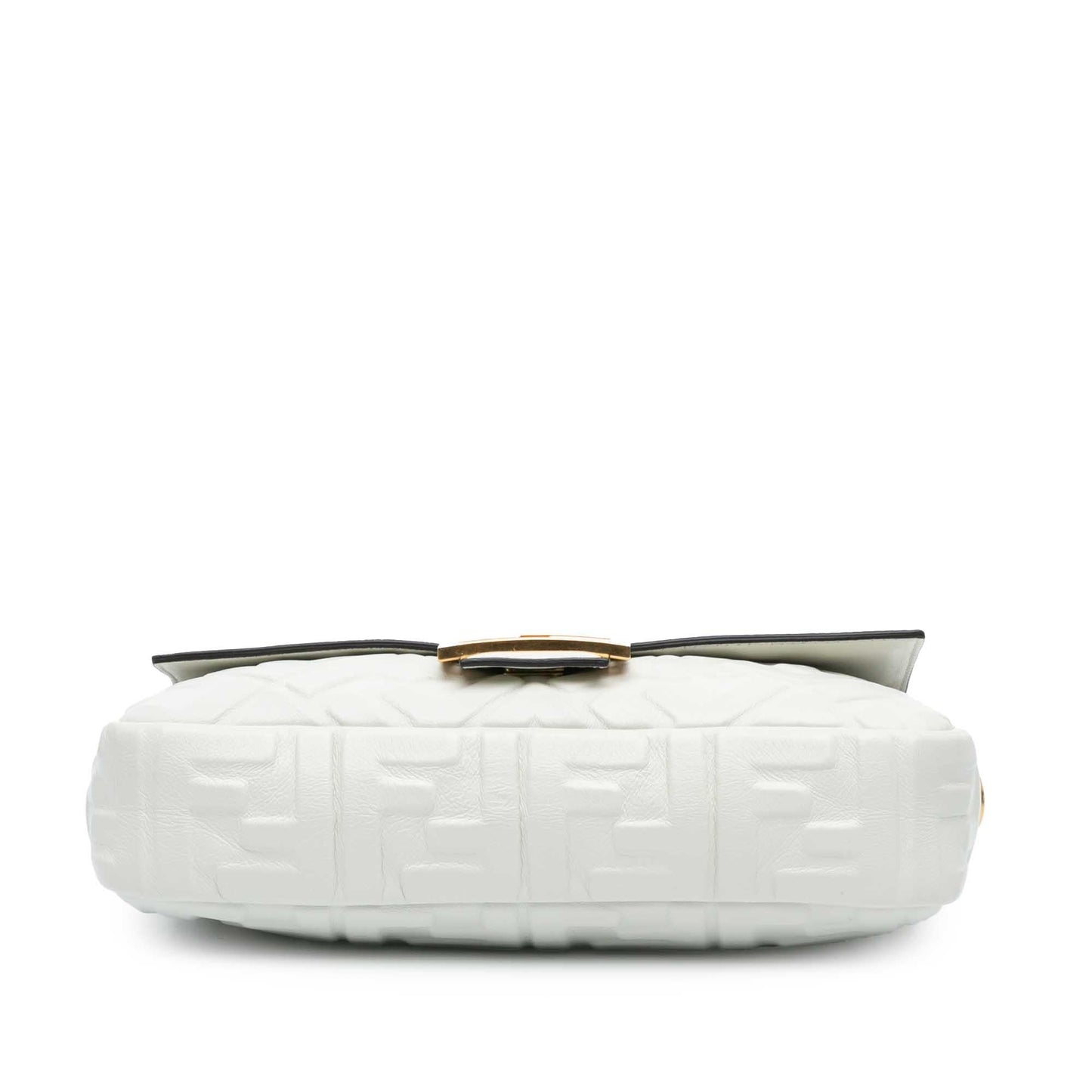 Fendi Zucca Embossed Baguette Satchel