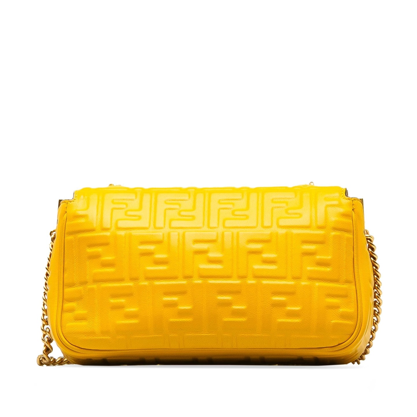 Fendi Zucca Embossed Chain Midi Baguette (SHG-nTVlfa)
