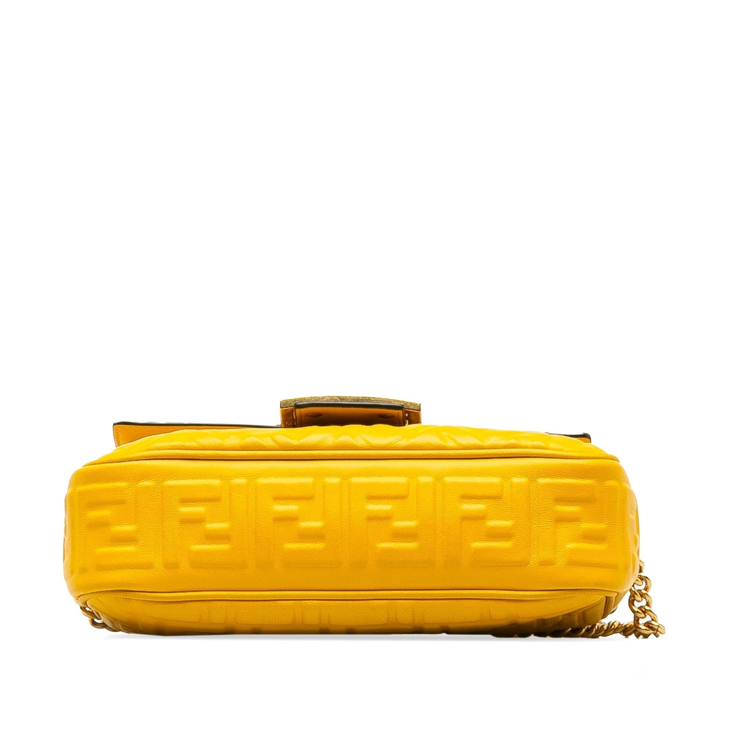 Fendi Zucca Embossed Chain Midi Baguette (SHG-nTVlfa)