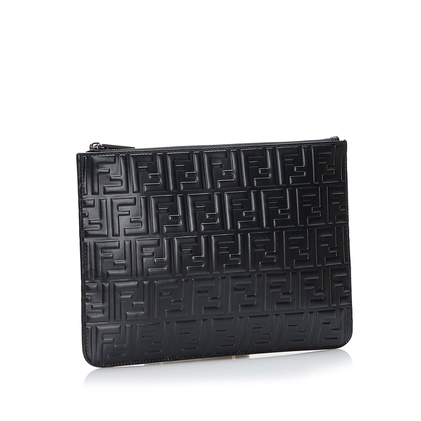 Fendi Zucca Embossed Zip Pouch