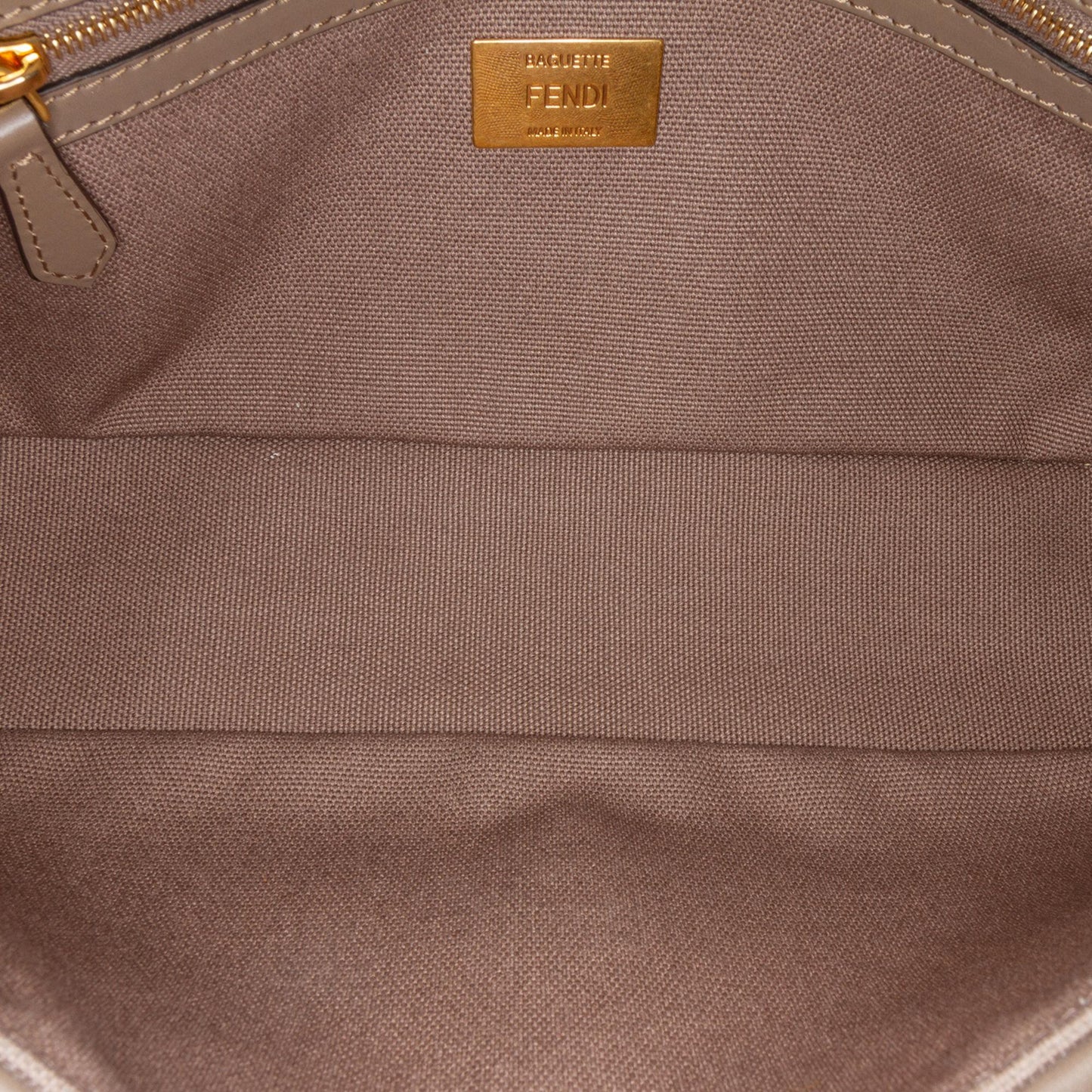 Fendi Large Zucca Embossed Leather Baguette Satchel (SHG-jLAnxb)