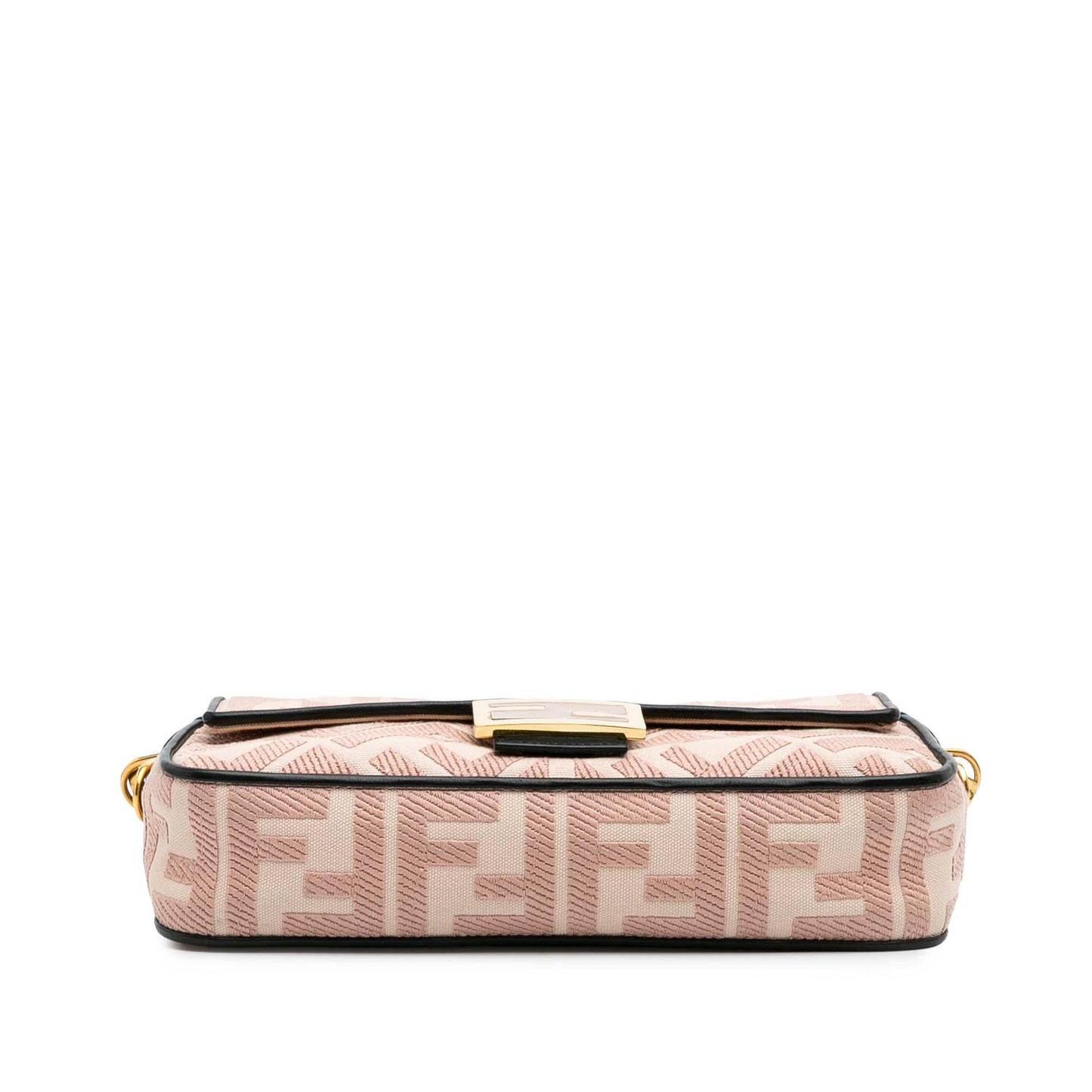 Fendi Mini Zucca Embossed Leather Baguette Satchel