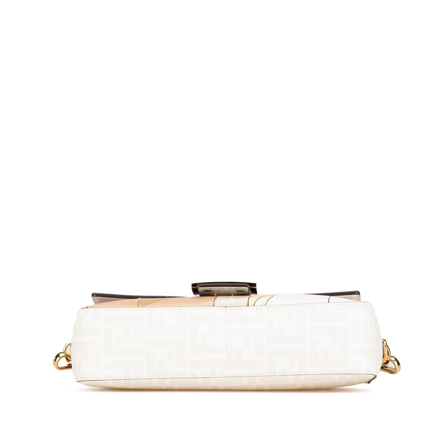 Fendi Striped Jersey Baguette Satchel