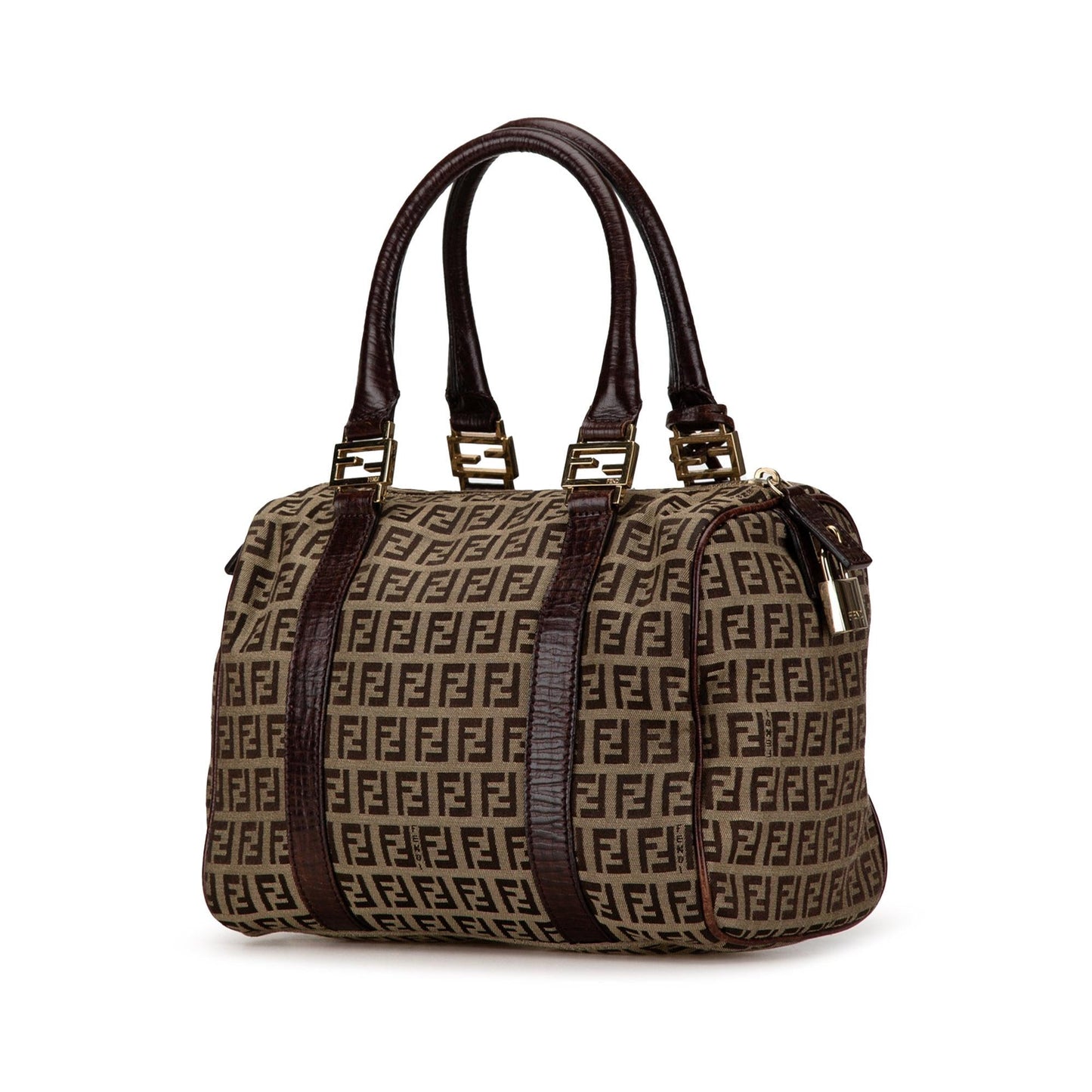 Fendi Zucchino Canvas Boston Bag (SHG-EwXUKb)