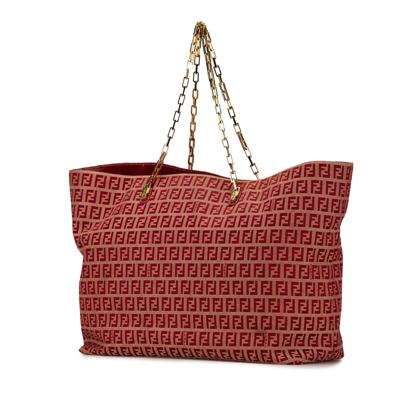 Fendi Zucchino Canvas Chain Tote (SHG-I1242i)