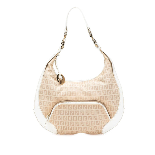 Fendi Zucchino Canvas Chef Pocket Hobo