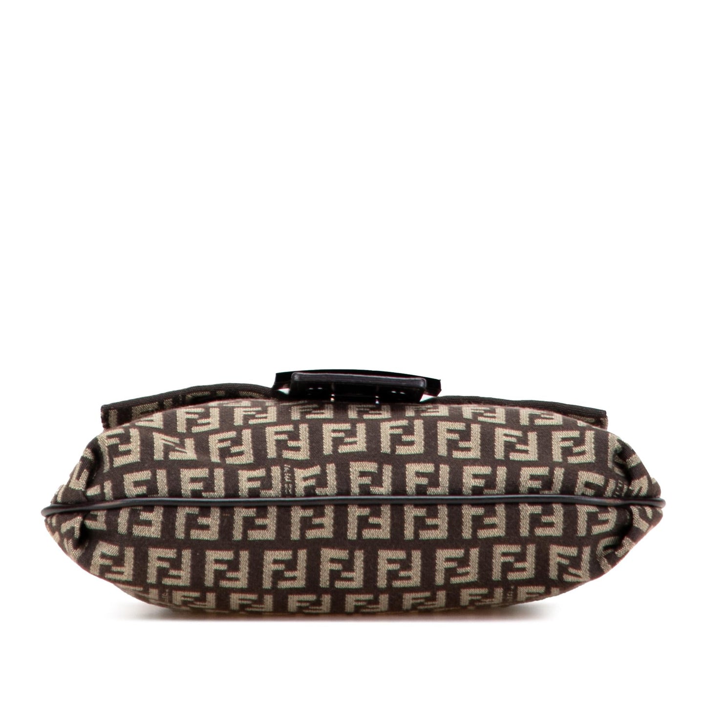Fendi Zucca Canvas Studded Oyster Hobo