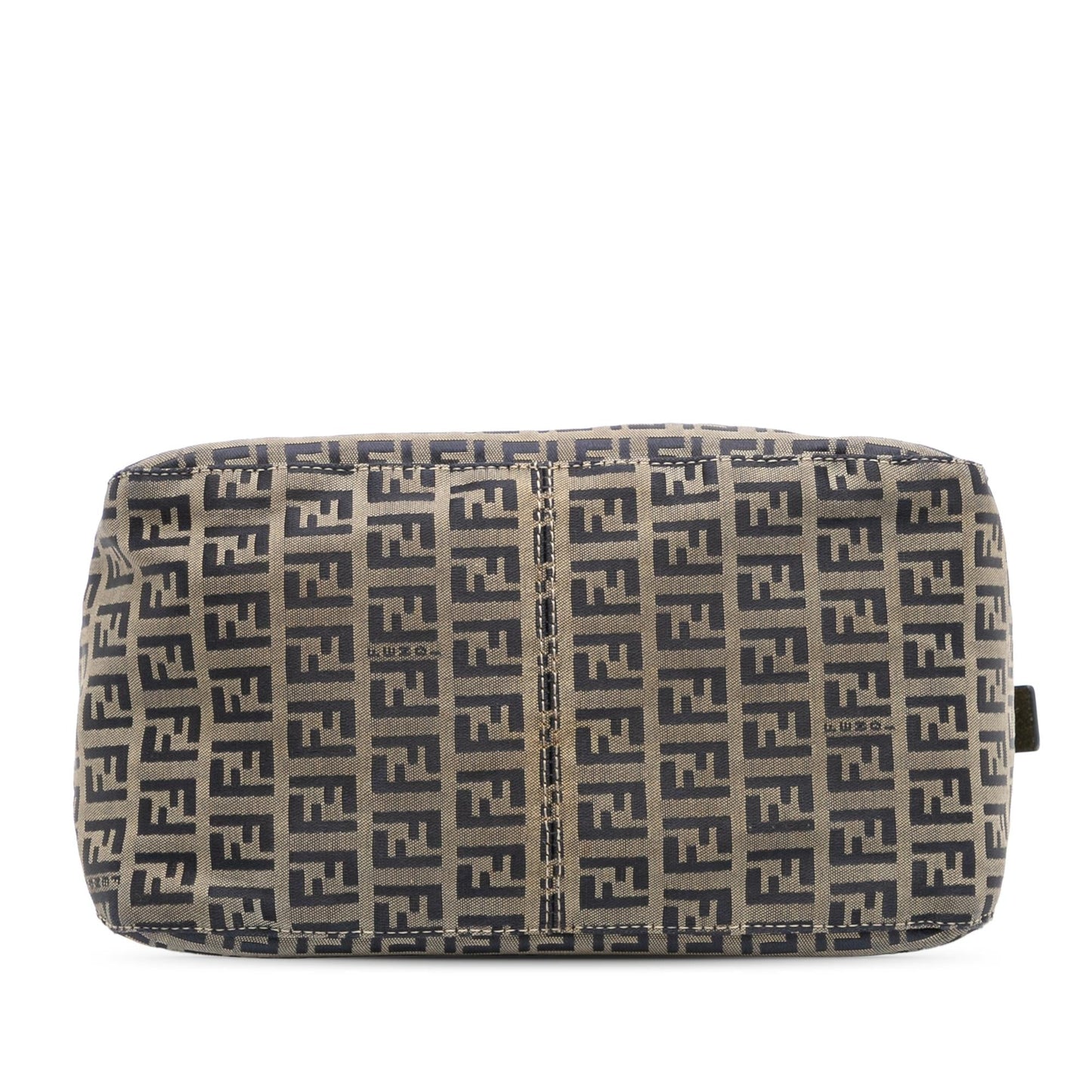 Fendi Zucchino Canvas Double Flap Mamma