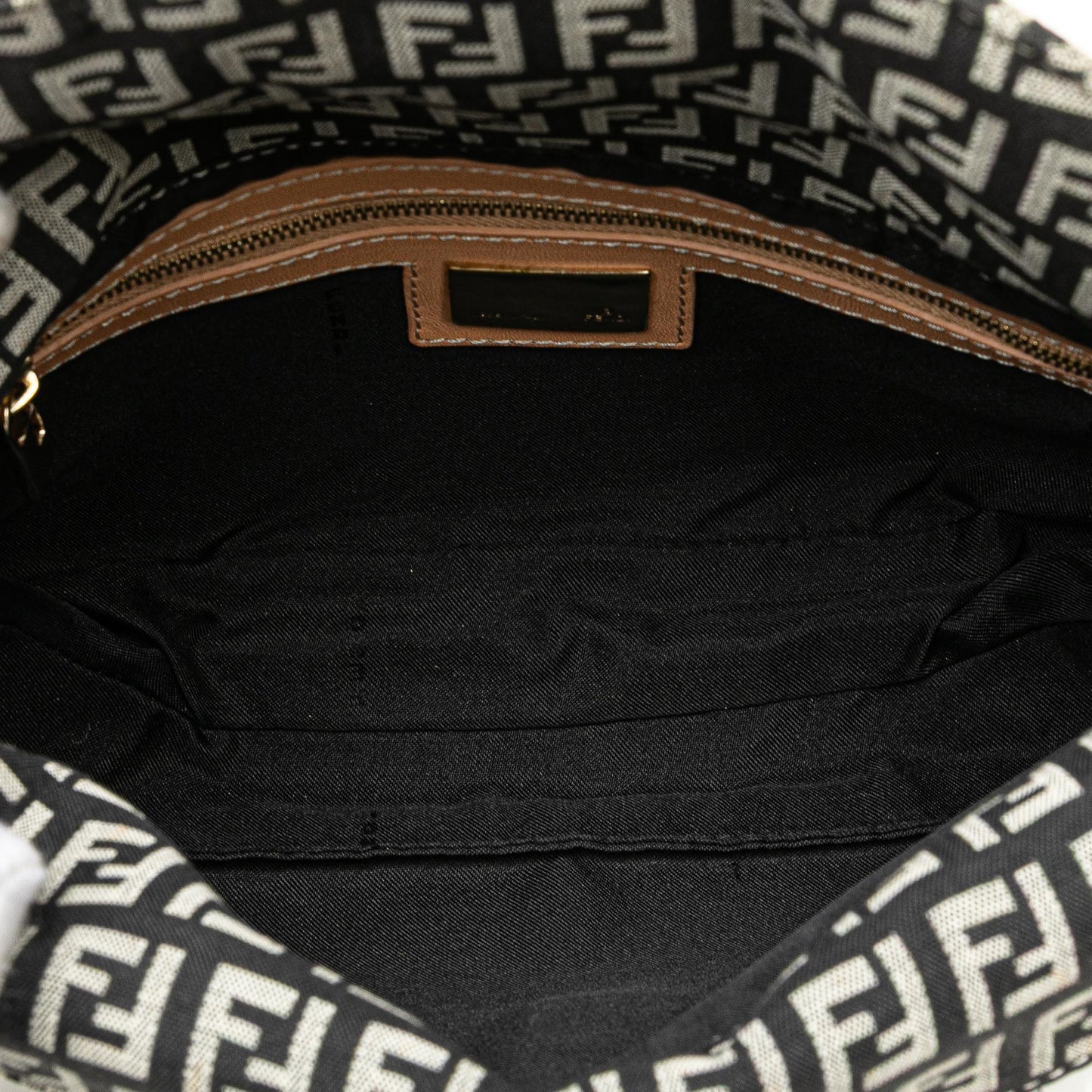 Fendi Zucca Canvas Shoulder Bag