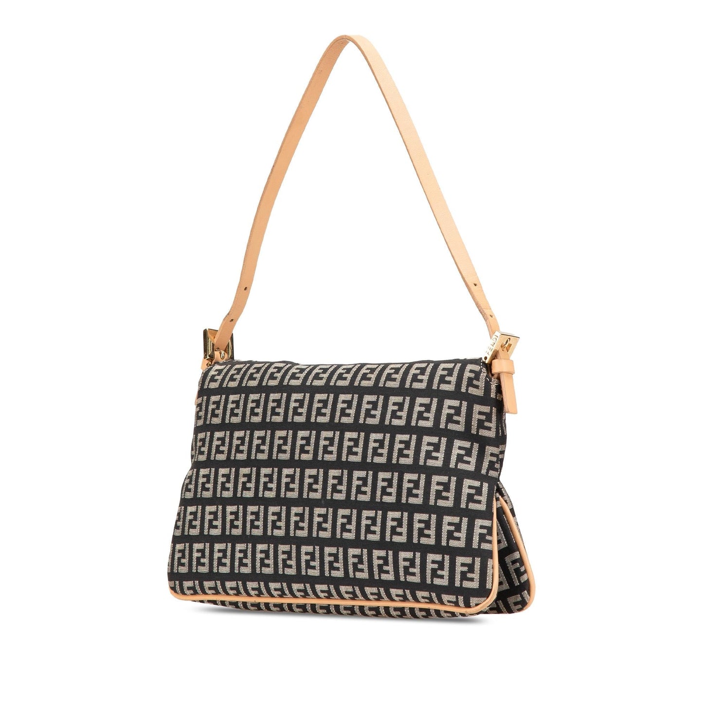 Fendi Sarah Coleman Zucca Coated Canvas 1997 Vertigo Baguette
