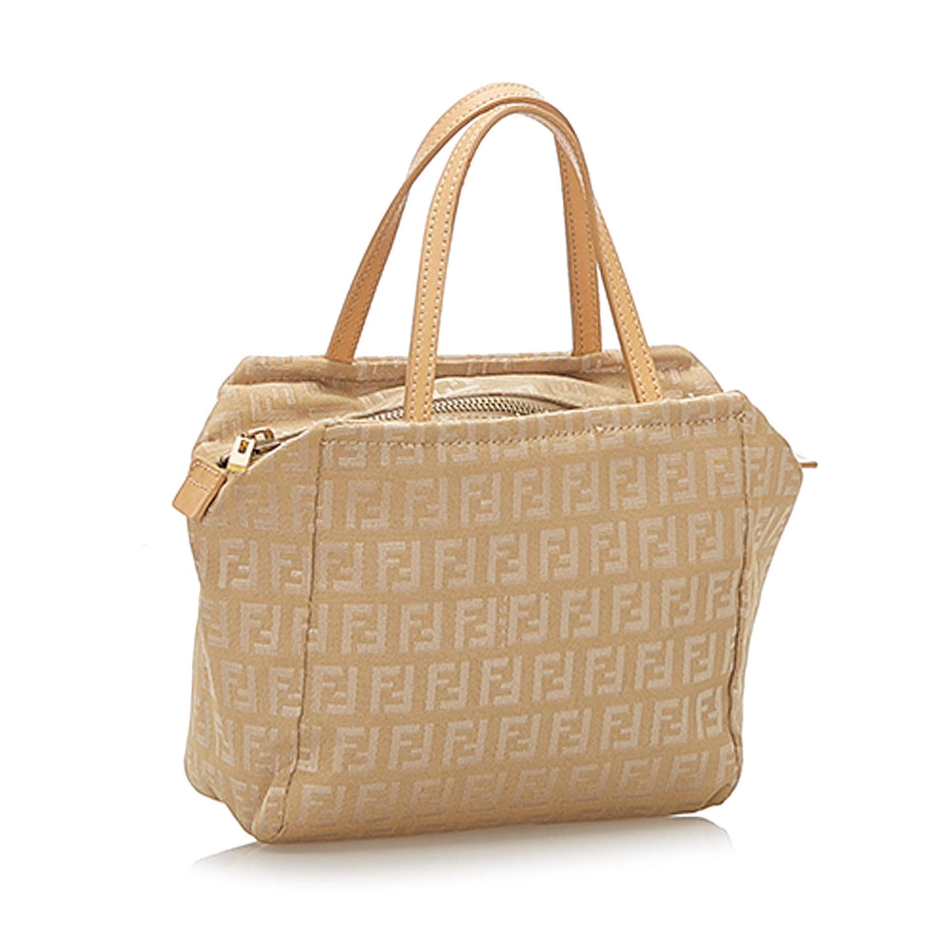Fendi Zucchino Canvas Handbag