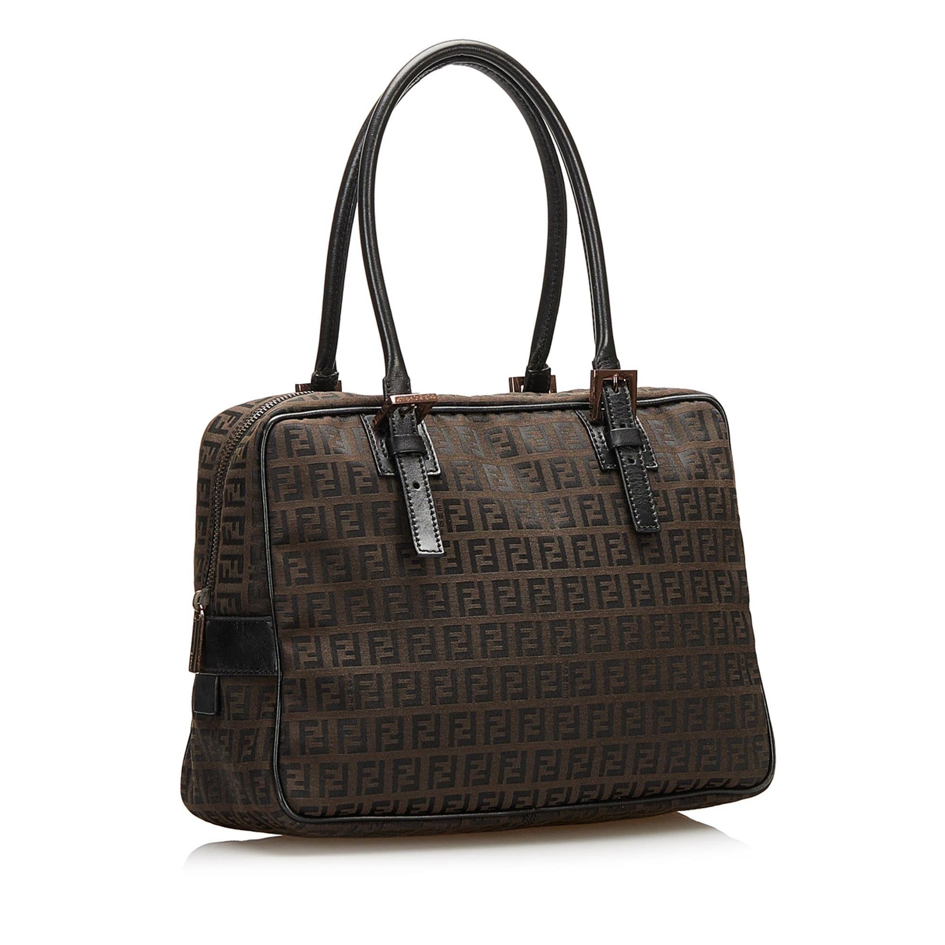 Fendi Zucchino Canvas Handbag