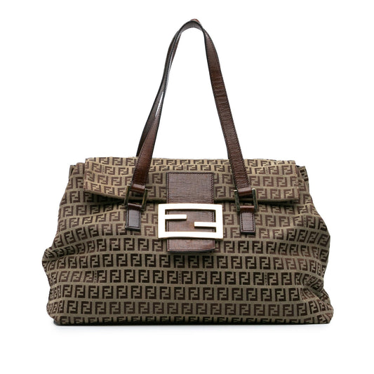 Fendi Zucchino Canvas Handbag