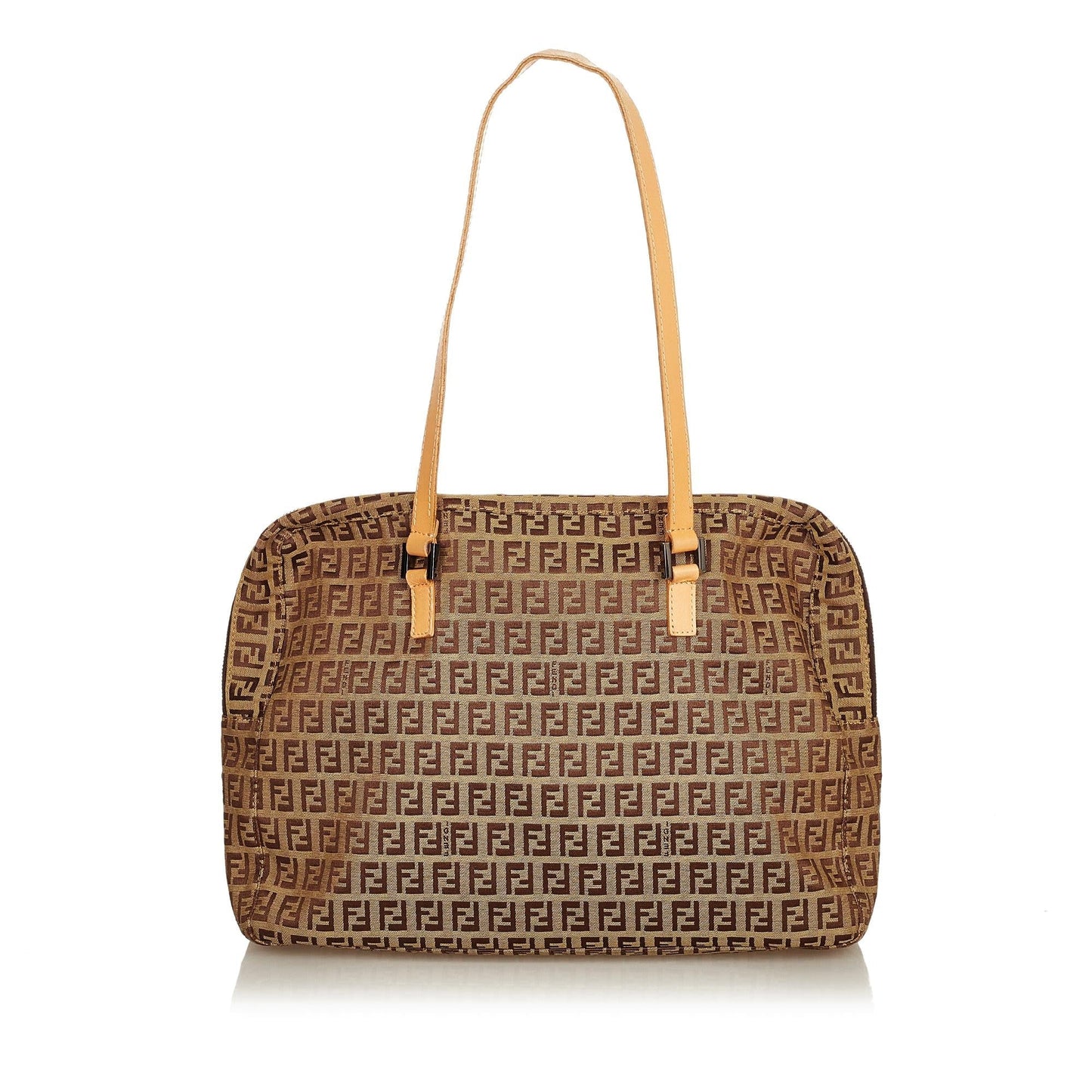 Fendi Zucchino Canvas Shoulder Bag
