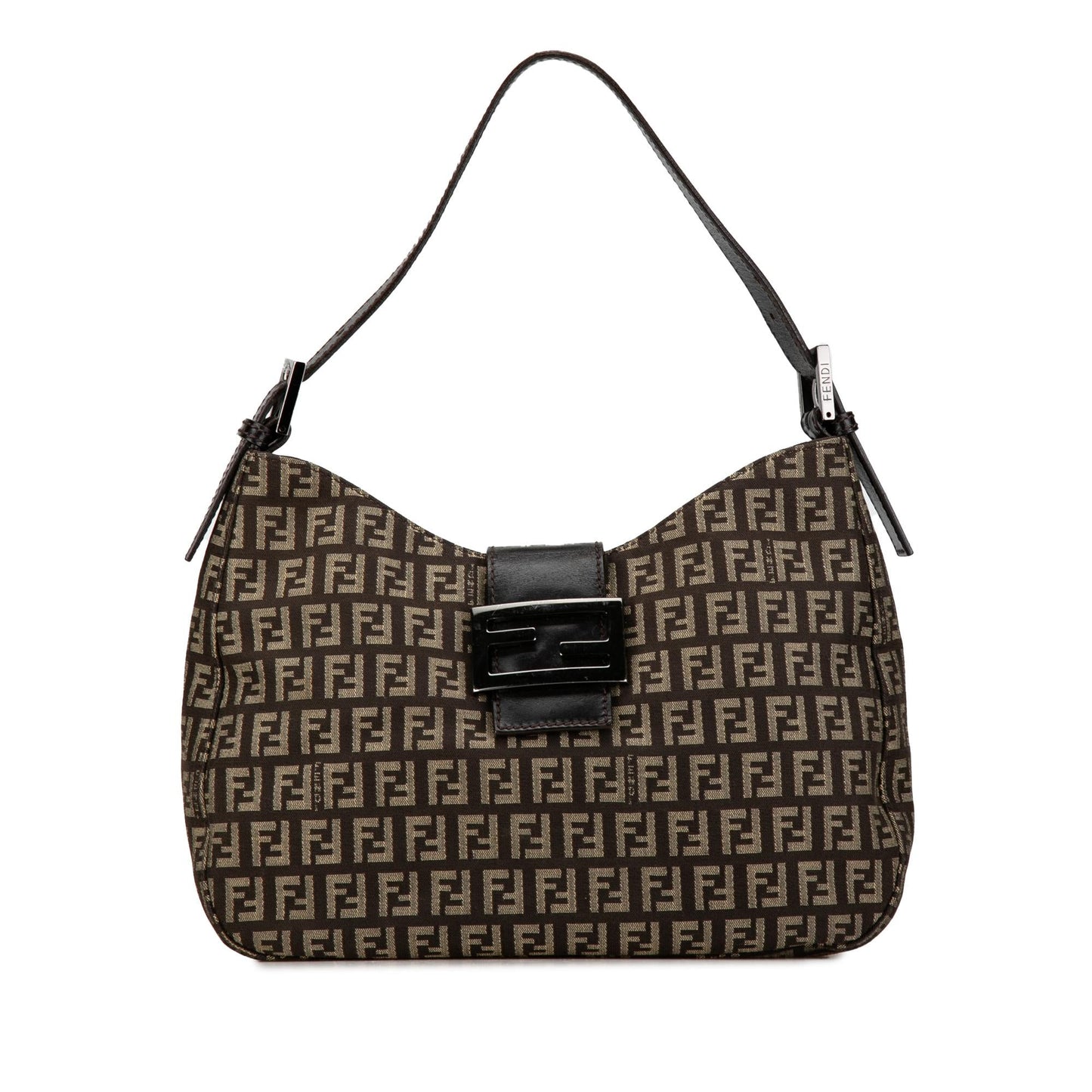 Fendi Zucchino Canvas Shoulder Bag (SHG-P7VQCL)