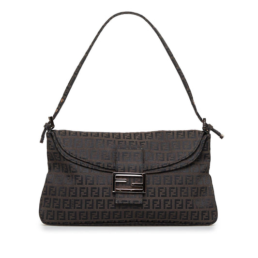 Fendi Zucchino Double Flap Baguette