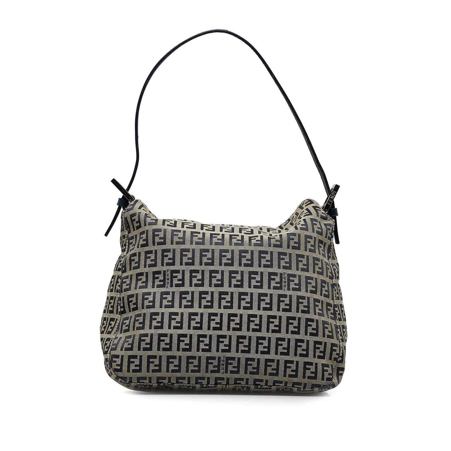 Fendi Zucchino Double Flap Shoulder Bag