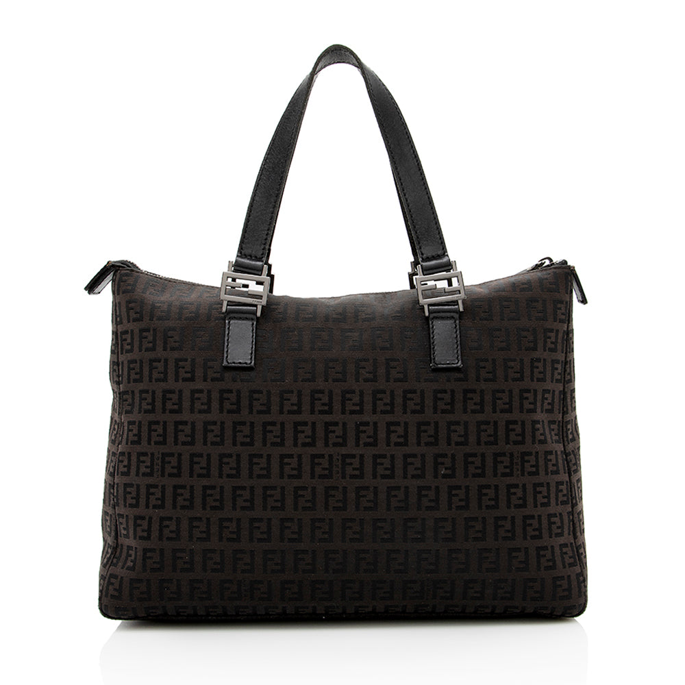 Fendi Zucchino FF Handle Tote - FINAL SALE