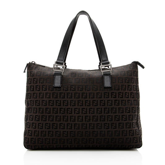 Fendi Zucchino FF Handle Tote - FINAL SALE
