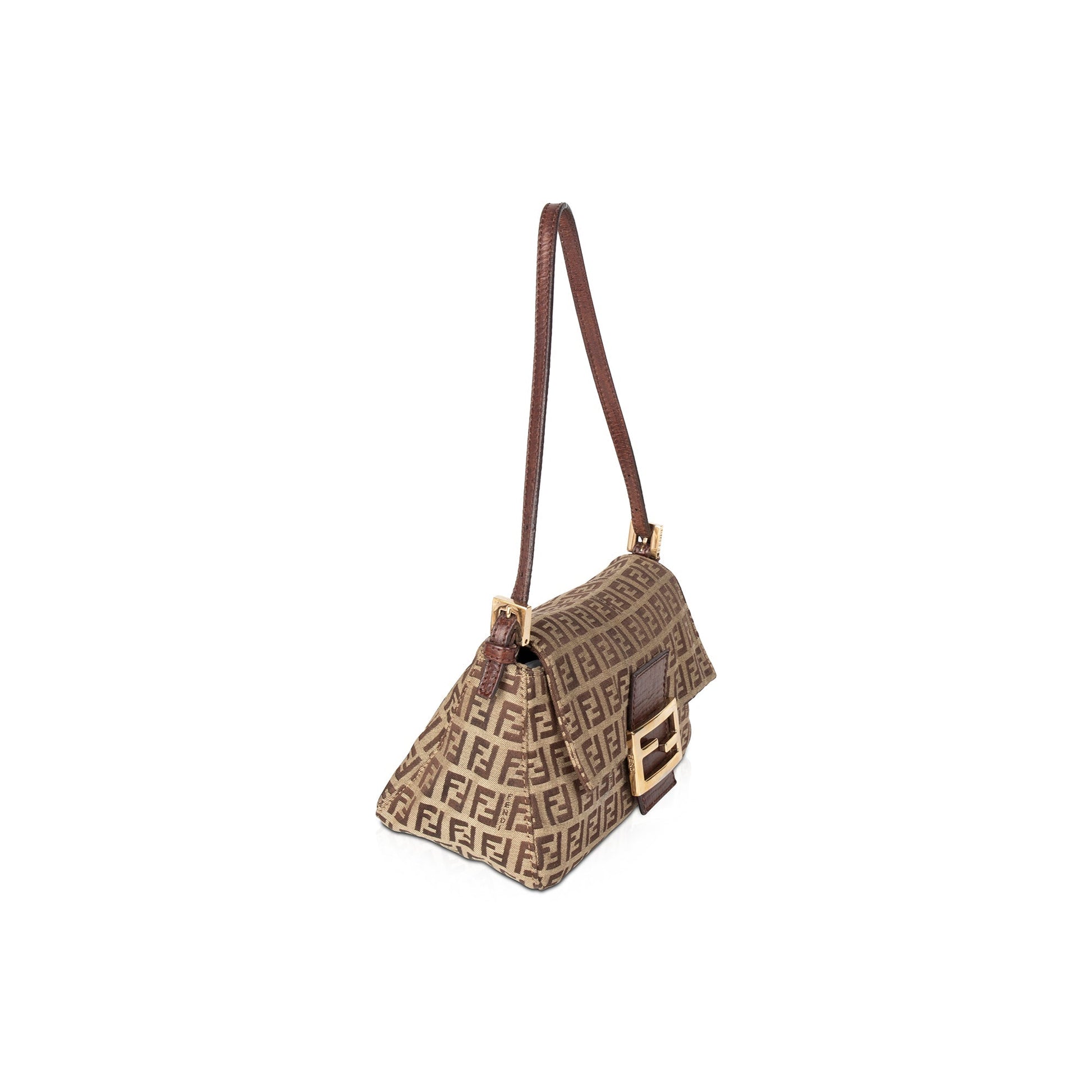 Fendi Zucchino Mini Mama Baguette Bag
