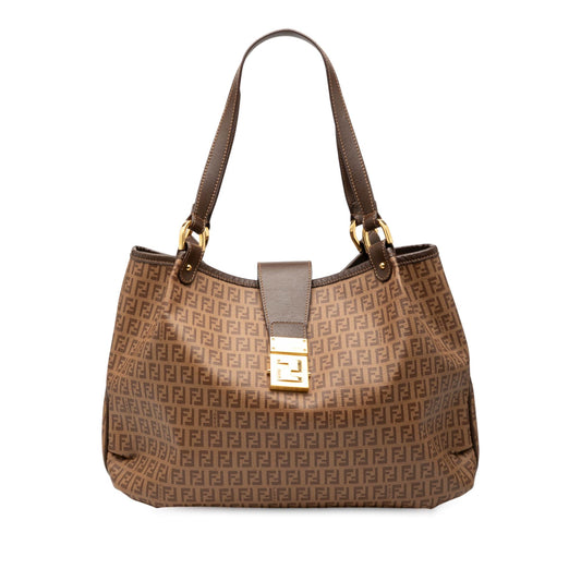 Fendi Zucchino Spalmati Chiusura Tote