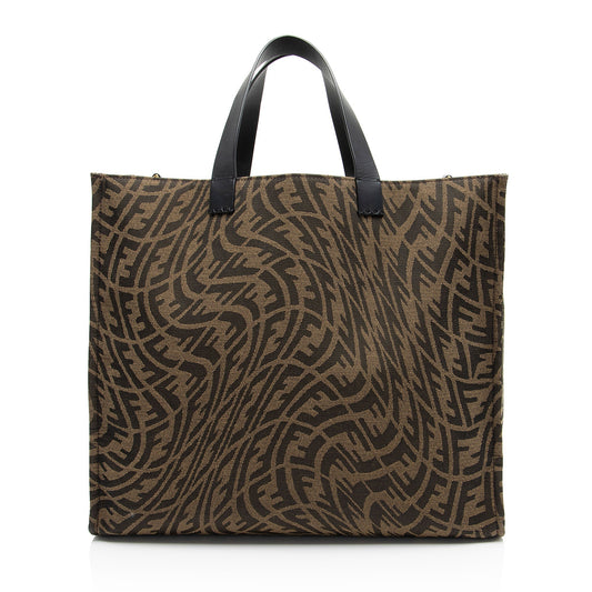 Fendi x Sara Coleman FF Vertigo Canvas Shopping Tote