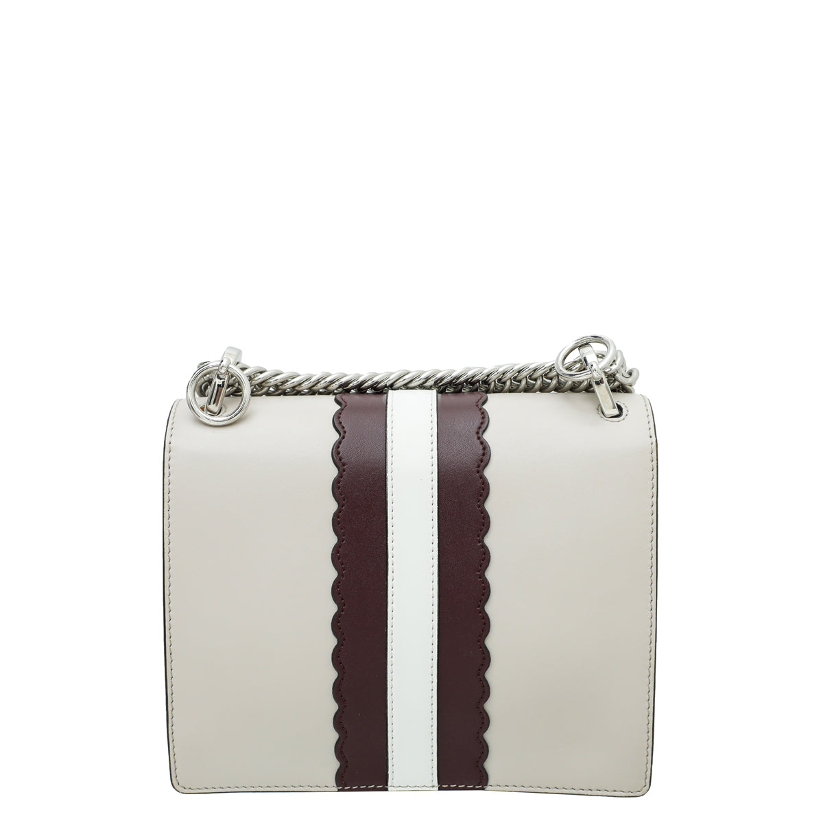 Fendi Light Beige Multicolor Kan I Monster Eye Small Flap Chain Bag