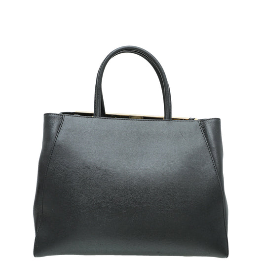 Fendi Black 2 Jours Bag W/P.S Initials