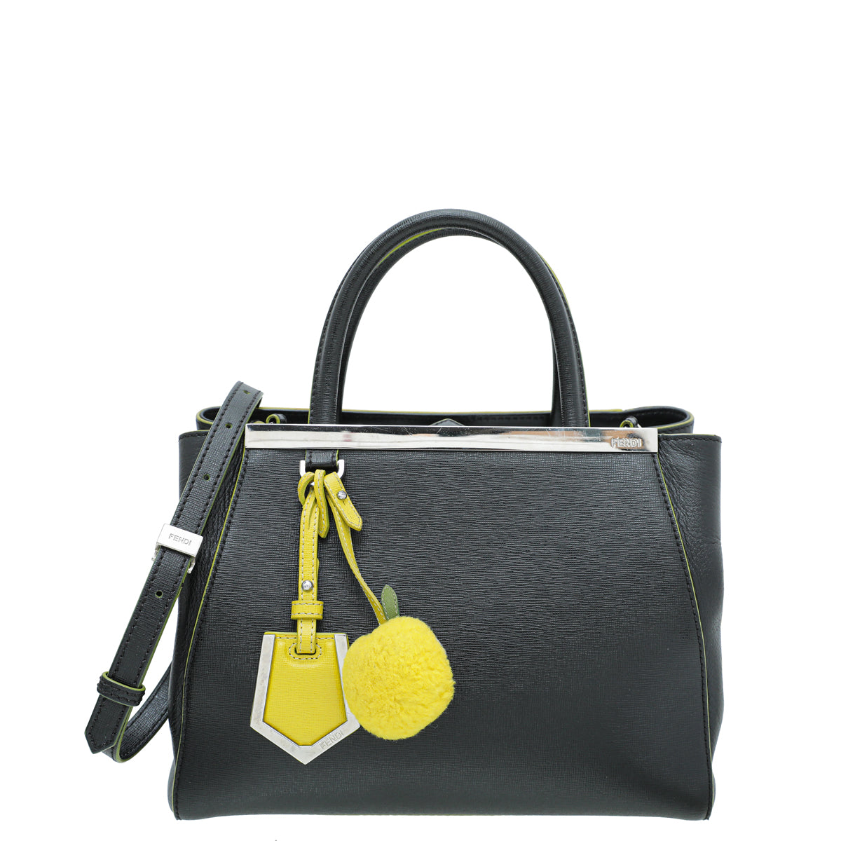Fendi Bicolor Apple Charm 2 Jours Petite Bag