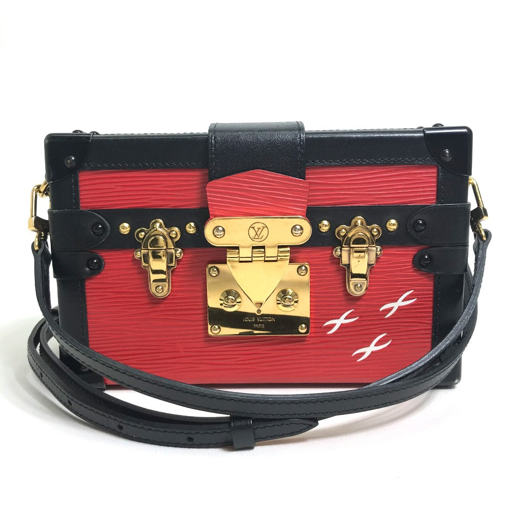 LOUIS VUITTON Shoulder Bag Epi Leather Red / black Epi Petite Mar