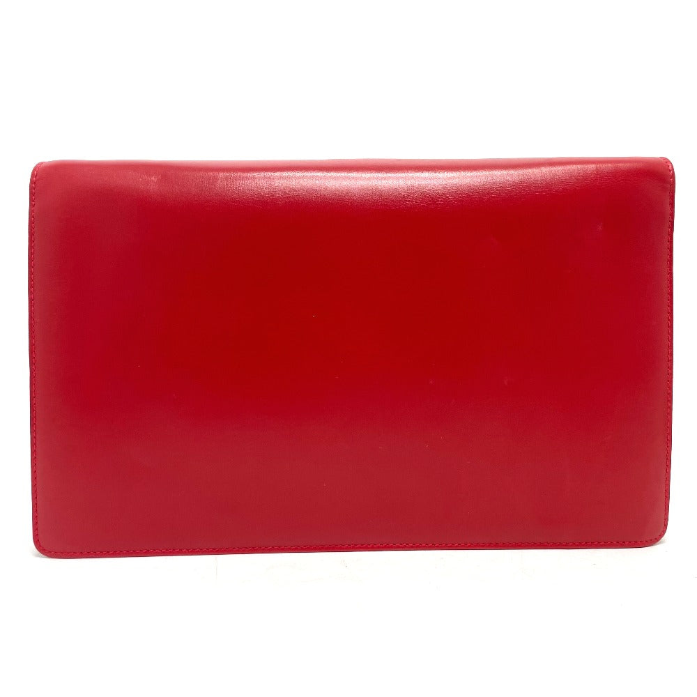 GUCCI Shoulder Bag 004-01-0476 leather Red x Gold Metal Old Gucci Women