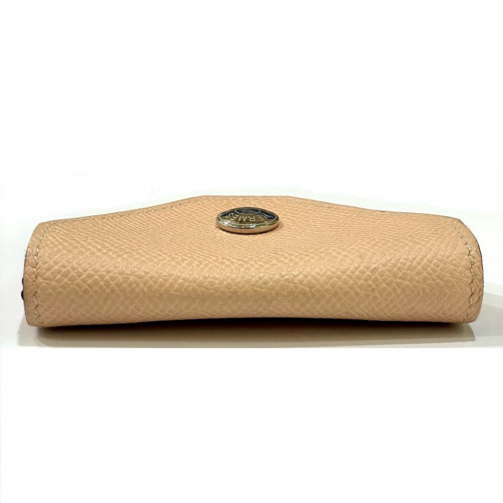 HERMES Coin case Epsom pink Revan Cattle Women