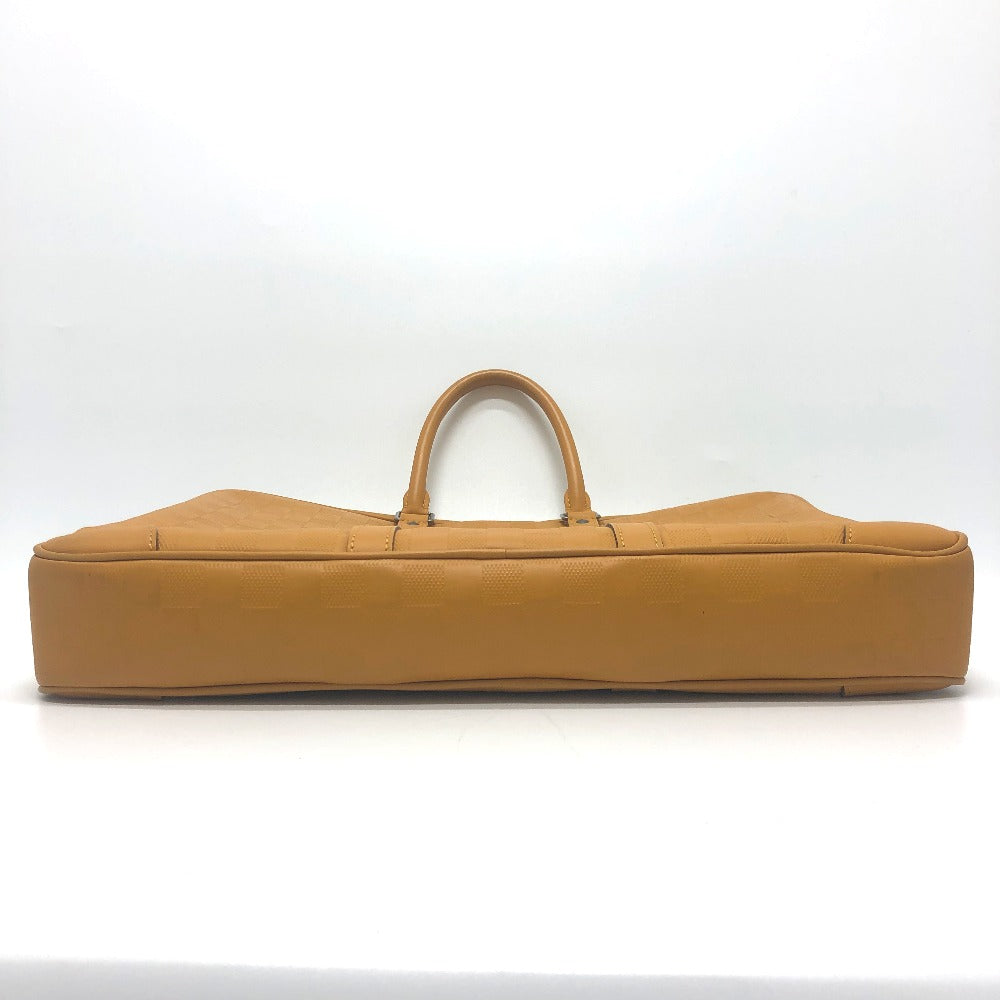 LOUIS VUITTON Business bag N41218 Damier Anfini Leather Yellow type Anfini Handbag Women