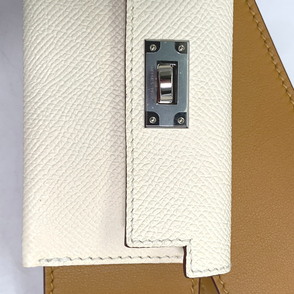 HERMES Shoulder strap Swift, Epsom beige bandouliere Bag strap Women