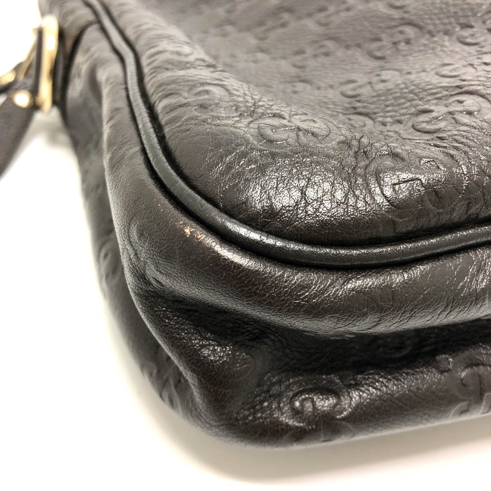 GUCCI Briefcase 201480 leather Brown Sima line Handbag mens