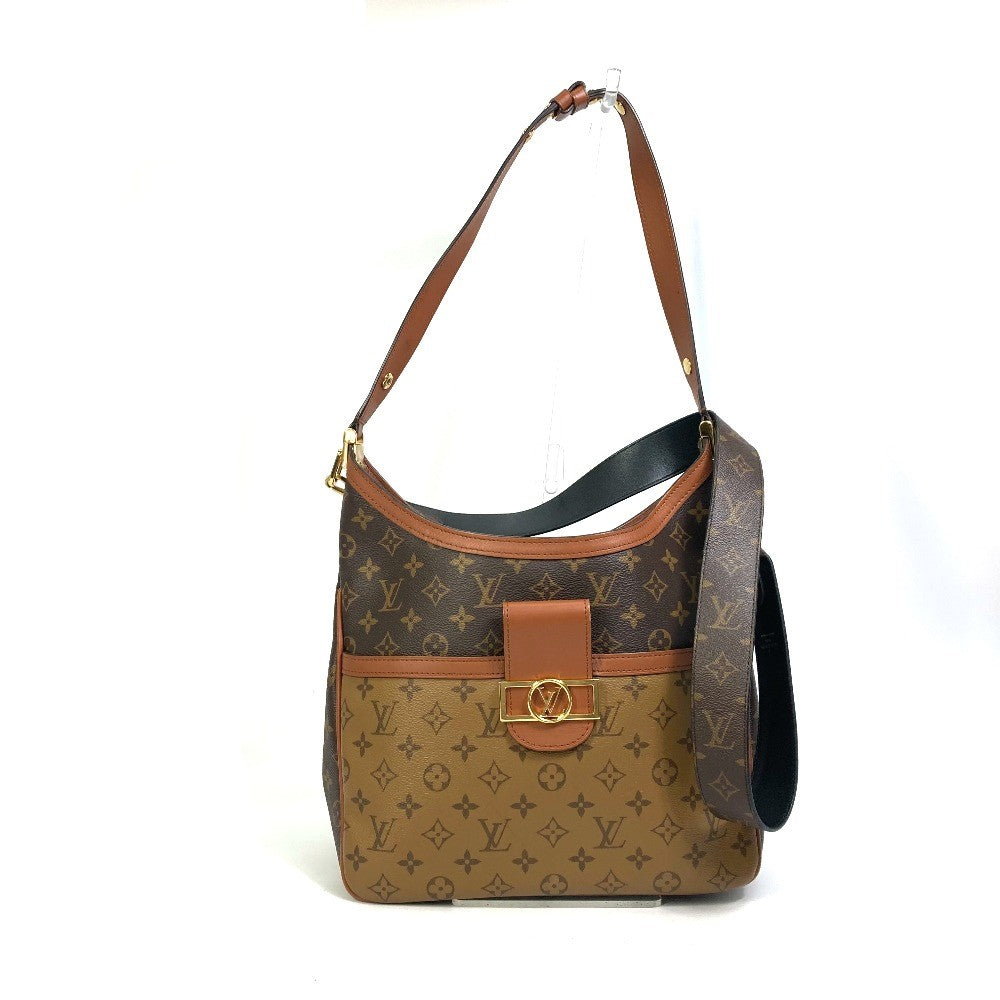 LOUIS VUITTON Shoulder Bag Monogram reverse canvas Brown Monogram reverse Hobo Dauphine PM Women