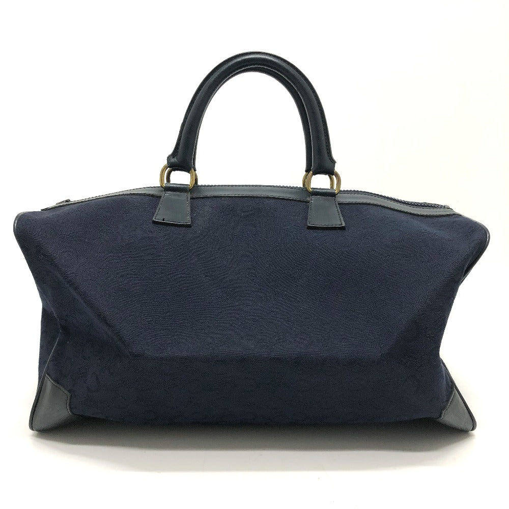 CELINE Boston Duffel bag Canvas / leather Navy C Macadam Carriage Women