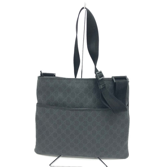 GUCCI Shoulder Bag 162904 GG Supreme Canvas black GG mens
