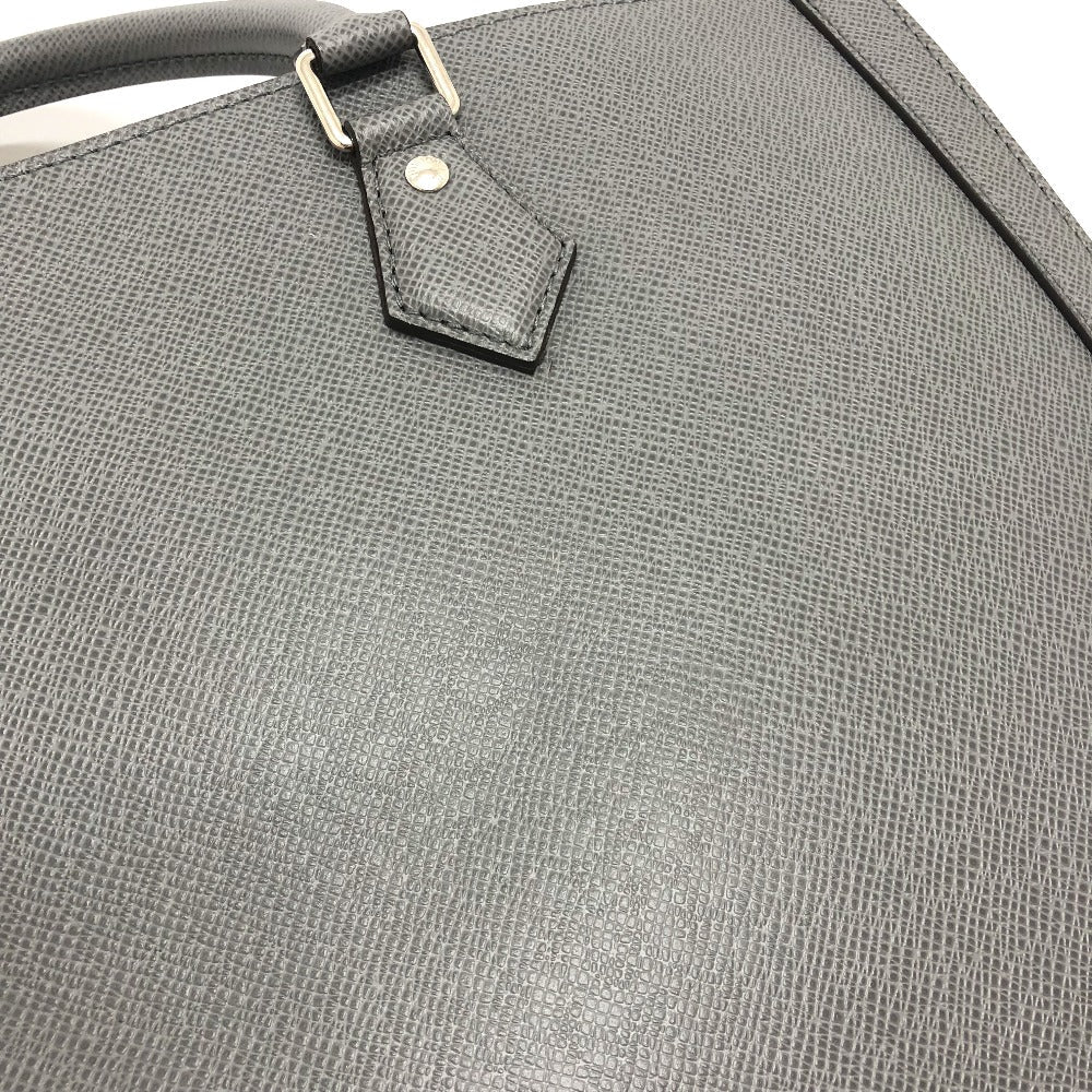 LOUIS VUITTON Business bag M30856 Taiga Leather gray Taiga Slim briefcase mens
