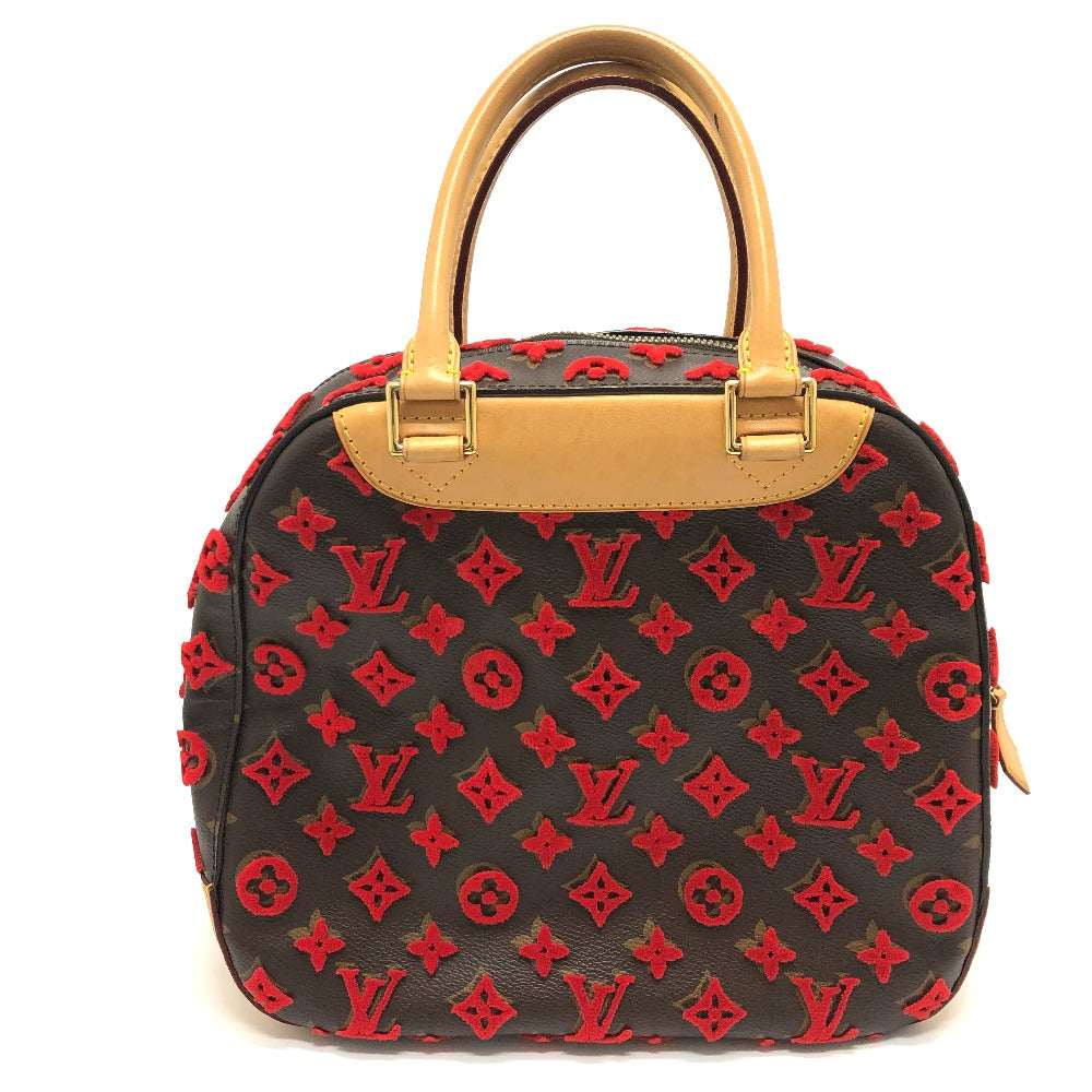 LOUIS VUITTON Handbag Monogram canvas Brown / Red Monogram 3D tuffet Deauville Cube Women