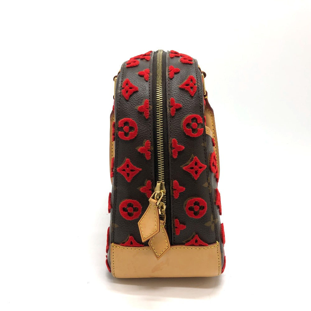 LOUIS VUITTON Handbag Monogram canvas Brown / Red Monogram 3D tuffet Deauville Cube Women