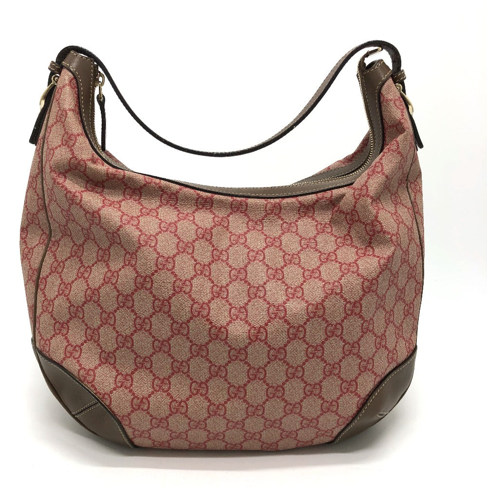 GUCCI Shoulder Bag 309618 GG Supreme Canvas Brown / Red GG hobo/shoulder Women