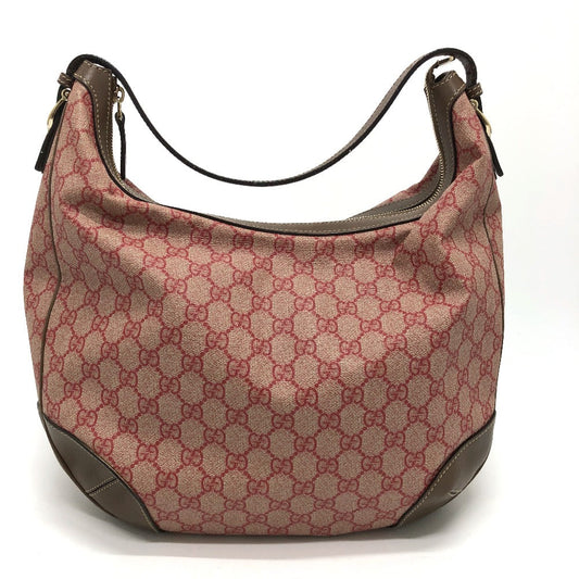 GUCCI Shoulder Bag 309618 GG Supreme Canvas Brown / Red GG hobo/shoulder Women