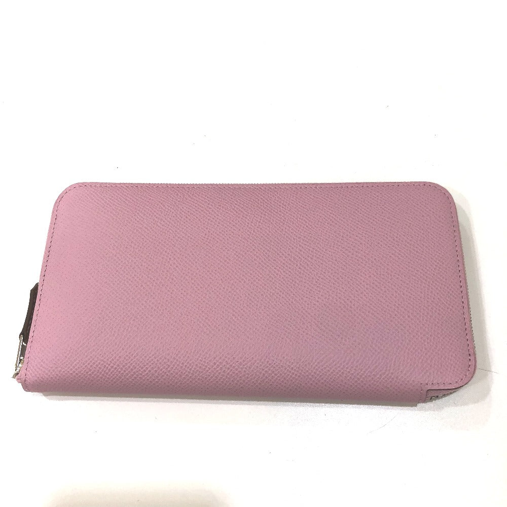 HERMES Long Wallet Purse Epsom Pink type Overall handle Azap long silk in Women