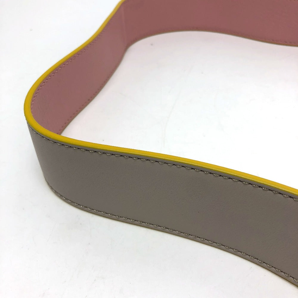 FENDI Shoulder strap leather Gray / pink Strap only Strap you