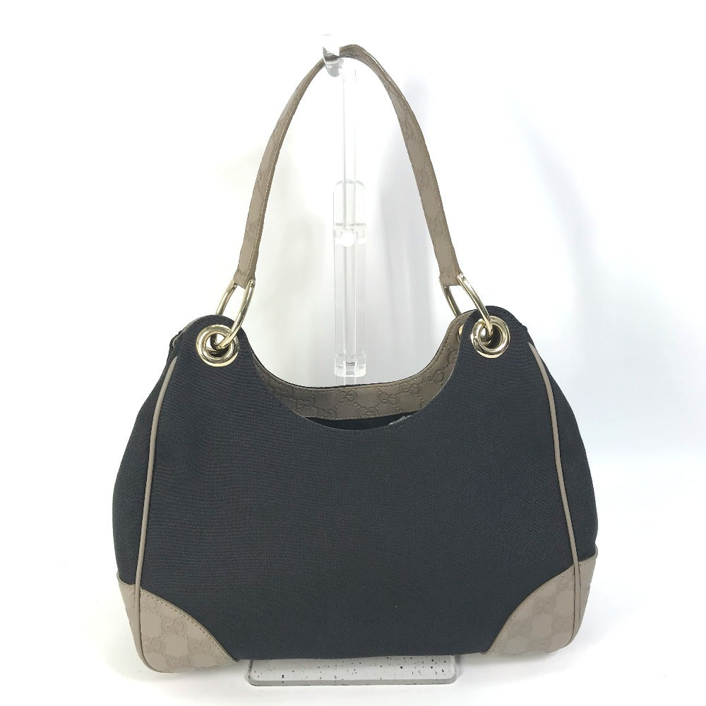 GUCCI Shoulder Bag 257265 Canvas / leather Dark Navy type GG Guccisima logo Women