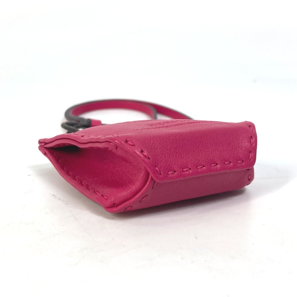 HERMES Bag charm Swift Pink type sack orange Women