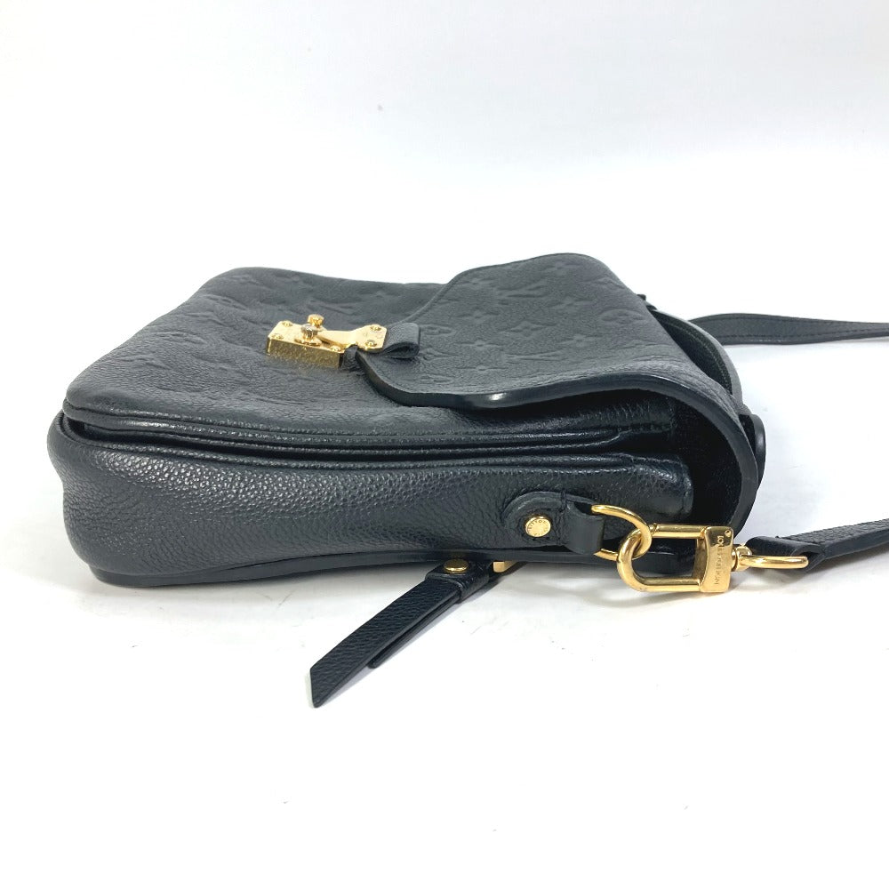 LOUIS VUITTON Shoulder Bag Monogram Ann Platt Leather black Monogram Ann Platt Pochette Metis MM Women